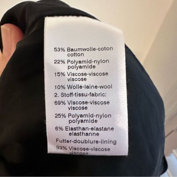 Akris Punto Black and Gray Sleeveless Sheath Midi Dress Size 8 - Picture 8 of 8